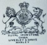 Livesley and Davis - Arabesque - Royal Arms Mark 1867-1871 on Arabesque mug