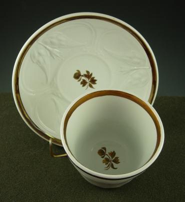 Anthony Shaw - Bordered Fuchsia - TL - Cup and Saucer