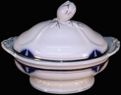 Jacob Furnival - Quartered Rose - LB - Vegetable Tureen