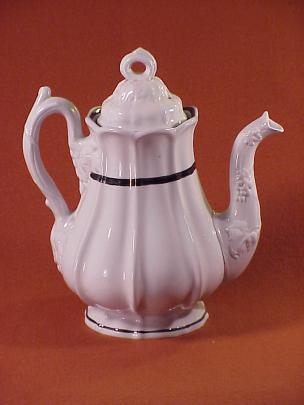 Unknown - Panelled Grape - LB - Coffeepot/Teapot - Ring Finial
