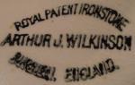 Wilkinson - Plain Round -  Burslem Mark