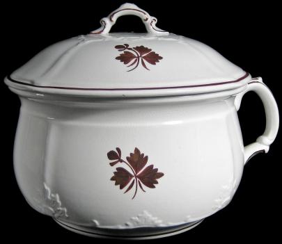 Alfred Meakin - Brocade - TL - Chamber w Lid 1880s