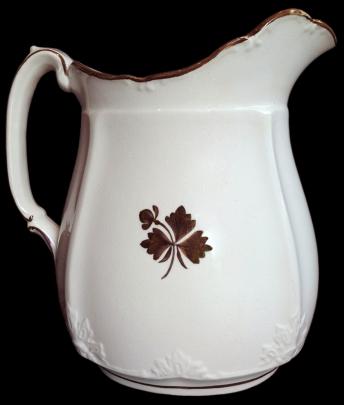 Alfred Meakin - Brocade - TL - Pitcher 9 Inches 1880s