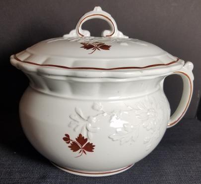 Burgess - Chrysanthemum - TL - Chamber Pot with lid