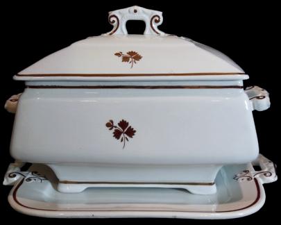 Burgess - Simple Square - Pagoda - Tea Leaf - Soup Tureen