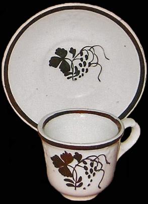 Clementson - Balanced Vine - TB - Child's Cup and Saucer (Handled)