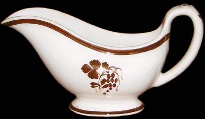 Clementson - Beaded Band - TB -  Gravy Boat