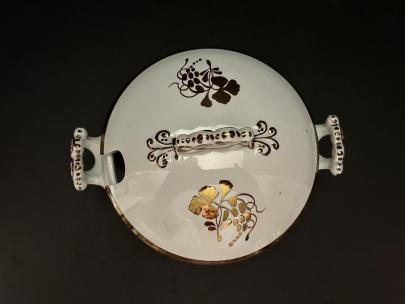 Clementson - Elegance - TB - Round Sauce Tureen - 6.5 in. Top View