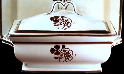Clementson - Heavy Square - TB - Vegetable Tureen