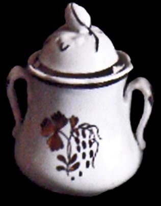 Clementson - Round Scallop - TB - Child's Sugar Bowl