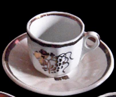 Clementson - Twelve Panel - TB - Child's Cup and Saucer