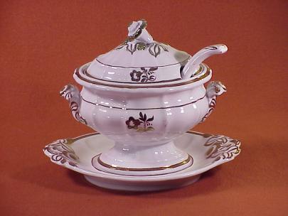 Elsmore and Forster - Portland Shape - Morning Glory - Sauce Tureen Ladle