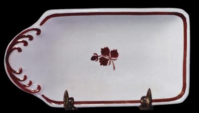 J & E Mayer - Simple Square - Pagoda - TL - Pickle-Relish Dish