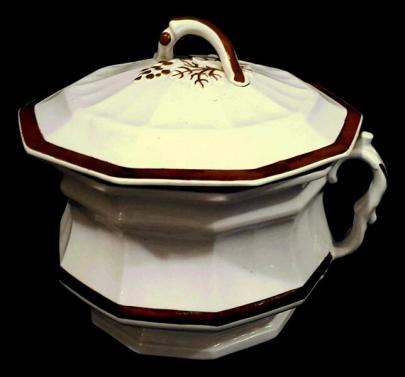 Livesley and Powell - Grape Octagon - LB - Chamber Pot