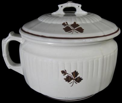 Mellor Taylor - Square Ridged - Hearts - TL - Chamber Pot