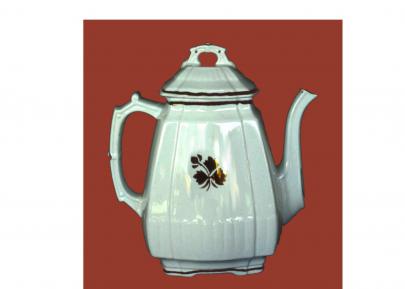 Mellor Taylor - Square Ridged - Hearts - TL - Coffeepot/Teapot