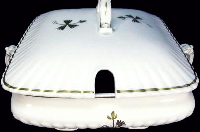Powell & Bishop - Square Ridged - Iona - TL - Chowder Tureen