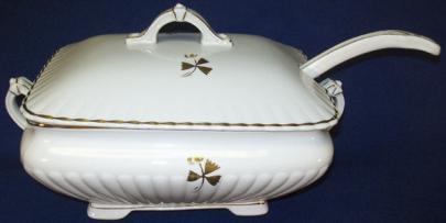 Powell and Bishop - Square Ridged Iona - TL - Soup Tureen Ladle