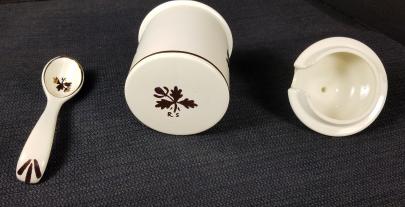 Ruth Sayer - Unknown - TL - Condiment Container and spoon