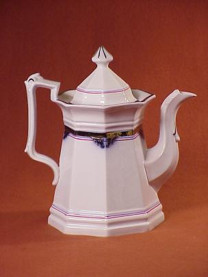 Jacob Furnival - Full Panelled Gothic - LB with Plumes - Coffeepot/Teapot