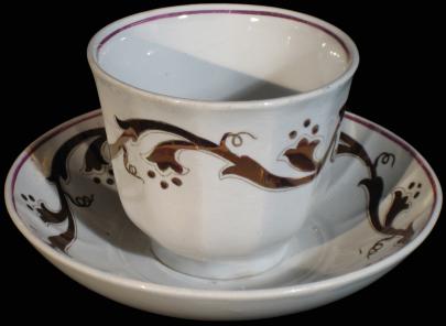 Unknown - Grape Octagon - PIN - Cup and Saucer