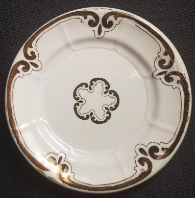 Unknown - Panelled Grape - CINQ - Child's Plate 5 inch_