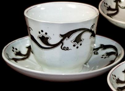 Unknown - Panelled Grape - PIN - Cup and Saucer