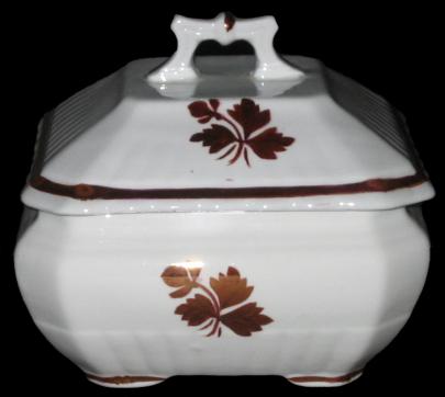 Wedgwood - Square Ridged Ribbed - TL - Butter Dish