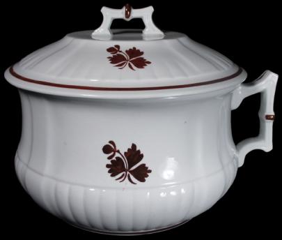 Wedgwood - Square Ridged Ribbed - TL - Chamber Pot