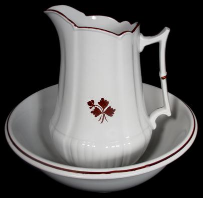 Wedgwood - Square Ridged Ribbed - TL - Ewer and Basin