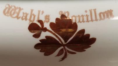 Wilkinson - Maidenhair Fern - TL - Sauce Tureen - 4 Pieces with Mabl's Bouillon - close-up