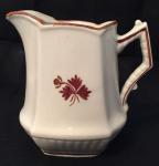 Burgess - Square Ridged - Beaded Handle - TL - Creamer (scalloped top)