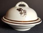 Clementson - Beaded Band - TB - Butter Dish - 3 pieces - 2