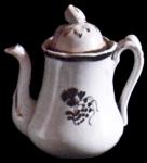 Clementson - Round Scallop - TB - Child's Coffeepot/Teapot