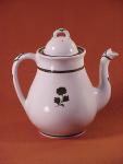 Powell & Bishop - Diamond Simplicity - Rose - Coffeepot/Teapot - with additional lustre