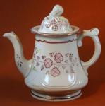 Walley - Niagara Shape - LB and  Sunderland Florals - Coffeepot/Teapot 3